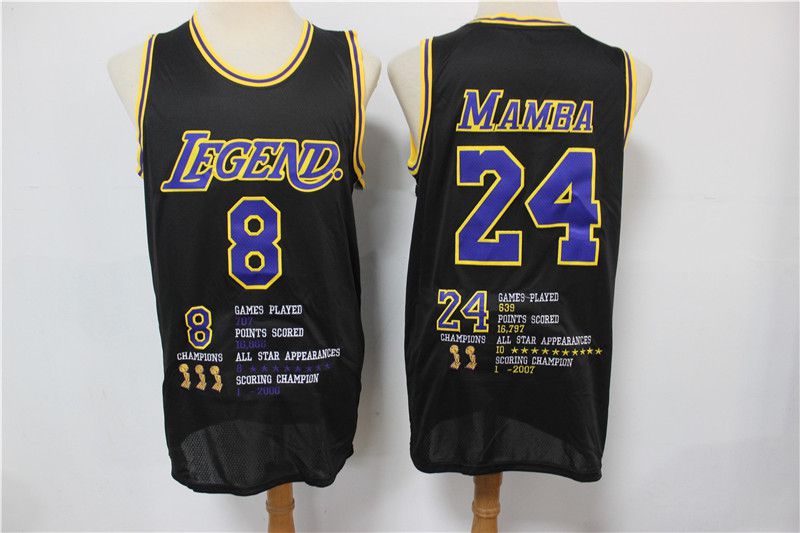 Men Los Angeles Lakers 8 Bryant black Commemorative 2021 NBA Jersey